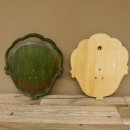 Trophäenschilder 2 er Set Barock Stil Schilder Keiler gebrauchte Schild AF 21 - 19 cm