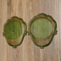 Trophäenschilder 2 er Set Barock Stil Schilder Keiler gebrauchte Schild AF 21 - 19 cm