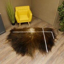 Moschusochse Fell Vorleger mit HKN 170 x 120 cm Vorleger Teppich