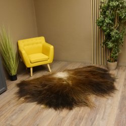 Moschusochse Fell Vorleger mit HKN 170 x 120 cm Vorleger Teppich