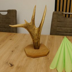 Brezelständer Ständer Damhirschgeweihstange Hirsch Höhe 35 cm Hirschstange