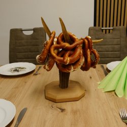 Brezelständer Ständer Damhirschgeweihstange Hirsch Höhe 35 cm Hirschstange