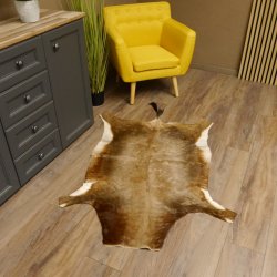 Blessbock Fell Vorleger Buntbock Dekoration Länge 146 cm