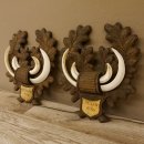 Keilerwaffen 2 er Set Wildschweinwaffen (Sus scrofa) L bis 17,2 cm Trophäe Keiler Gewaff Trophäenschild