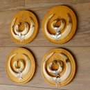 Keilerwaffen 4 er Set Wildschweinwaffen (Sus scrofa) L bis 16,5 - 20 cm Trophäe Keiler Gewaff Trophäenschild