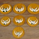 Keilerwaffen 7 er Set Wildschweinwaffen (Sus scrofa) L bis max. 14,5 cm Trophäe Keiler Gewaff Trophäenschild