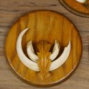 Keilerwaffen 3 er Set Wildschweinwaffen (Sus scrofa) L bis 13,8 cm Trophäe Keiler Gewaff Trophäenschild