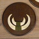 Keilerwaffen 3 er Set Wildschweinwaffen (Sus scrofa) Trophäe Keiler Gewaff Trophäenschild
