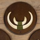 Keilerwaffen 3 er Set Wildschweinwaffen (Sus scrofa) Trophäe Keiler Gewaff Trophäenschild