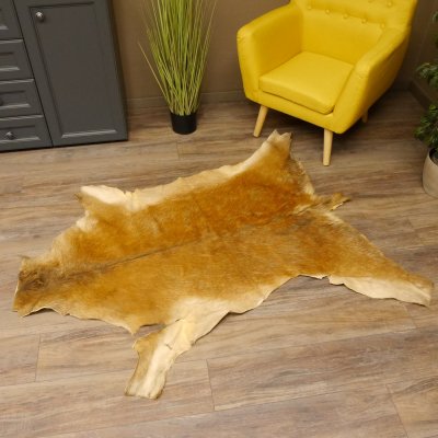 Damhirsch Fell Hirschfell Vorleger Teppich Deko Länge 154 cm 87.3.18