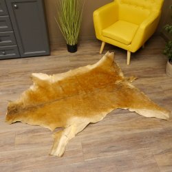 Damhirsch Fell Hirschfell Vorleger Teppich Deko Länge 154 cm 87.3.18