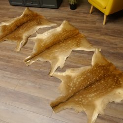 Damhirsch 3 Stück Felle Fell Hirschfell Vorleger Teppich Deko Länge 102-106 cm 87.3.20