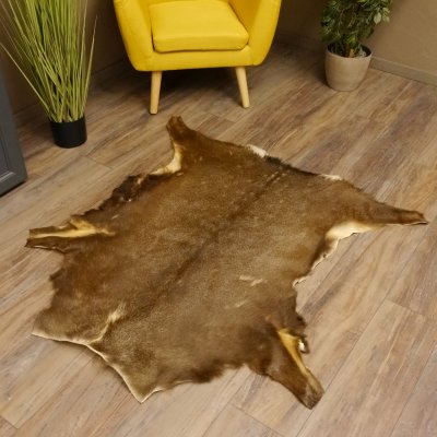 Damhirsch Fell Hirschfell Vorleger Teppich Deko Länge 117 cm 87.3.26