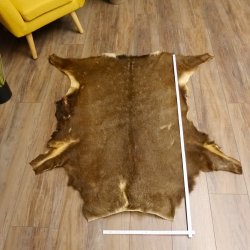 Damhirsch Fell Hirschfell Vorleger Teppich Deko Länge 117 cm 87.3.26
