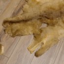 Rehfell 4 Stück Felle Winter Reh Fell Hirschfell Vorleger Teppich Deko