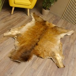 Damhirsch Fell Hirschfell Vorleger Teppich Deko Länge 164 cm 87.3.29