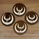 Keilerwaffen 4 Stück Wildschweinwaffen (Sus scrofa) Trophäe Keiler Gewaff 31.69