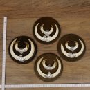 Keilerwaffen 4 Stück Wildschweinwaffen (Sus scrofa) Trophäe Keiler Gewaff 31.69
