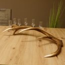 Schnapsanbieter 6 kleine Gläser Steckglas mit Stiel auf Rothirschstange Geschenk 27.60.2.41