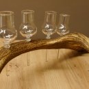 Schnapsanbieter 6 kleine Gläser Steckglas mit Stiel auf Rothirschstange Geschenk 27.60.2.42