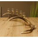 Schnapsanbieter 6 kleine Gläser Steckglas mit Stiel auf Rothirschstange Geschenk 27.60.2.43