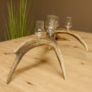 Schnapsanbieter 8 kleine Gläser Steckglas mit Stiel auf Rothirschstange Geschenk 27.60.2.46