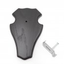 1 Stück Trophäenschild Reh Bock Schild 1x KF dunkel 1 Stück Gehörnklammer