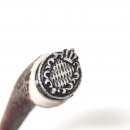 Flaschenöffner mit Hirsch Geweih Stange Hirschhorn Griff mit Endkappe Verzierung Bayern Wappen GL 21 cm 27.19.2.55