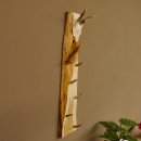 Schlüsselbrett Geweih Rehstange handgefertigt Schlüssel Unikat 5 Spitzen Haken Rehgeweih 27.8.118