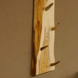 Schlüsselbrett Geweih Rehstange handgefertigt Schlüssel Unikat 5 Spitzen Haken Rehgeweih 27.8.118