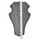 1 Stück Reh Bock Schild Trophäenschild groß mit 1 Kieferfach in Eiche dunkel mit 1 Stück Gehörnklammern AF 21 x 13 cm