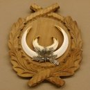 Wildschweinwaffen (Sus scrofa) Keilerwaffen max. 17,5 cm Trophäe Keiler Gewaff Trophäenschild