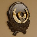 Wildschweinwaffen (Sus scrofa) Keilerwaffen max. 19,6 cm Note 2, Trophäe Keiler Gewaff Trophäenschild