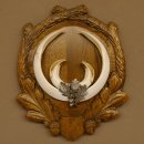 Wildschweinwaffen (Sus scrofa) Keilerwaffen max. 22 cm Note 1, Trophäe Keiler Gewaff Trophäenschild