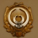 Wildschweinwaffen (Sus scrofa) Keilerwaffen max. 22,9 cm Note 1, Trophäe Keiler Gewaff Trophäenschild