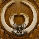 Wildschweinwaffen (Sus scrofa) Keilerwaffen max. 22,9 cm Note 1, Trophäe Keiler Gewaff Trophäenschild