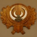 Wildschweinwaffen (Sus scrofa) Keilerwaffen max. 18 cm Trophäe Keiler Gewaff Trophäenschild