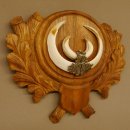 Wildschweinwaffen (Sus scrofa) Keilerwaffen max. 18 cm Trophäe Keiler Gewaff Trophäenschild