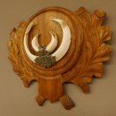 Wildschweinwaffen (Sus scrofa) Keilerwaffen max. 18 cm Trophäe Keiler Gewaff Trophäenschild