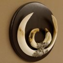 Wildschweinwaffen (Sus scrofa) Keilerwaffen max. 24 cm Trophäe Keiler Gewaff Trophäenschild