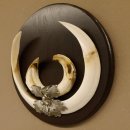 Wildschweinwaffen (Sus scrofa) Keilerwaffen max. 24 cm Trophäe Keiler Gewaff Trophäenschild