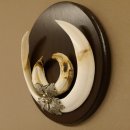 Wildschweinwaffen (Sus scrofa) Keilerwaffen max. 24 cm Trophäe Keiler Gewaff Trophäenschild