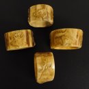 Serviettenringe 4 Stück aus Horn mit Motiv...