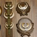 Wildschweinwaffen (Sus scrofa) 10 Stück Keilerwaffen Trophäe Keiler Gewaff versch. Trophäenschilder