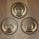 Wildschweinwaffen (Sus scrofa) 3 Stück Keilerwaffen bis 22 cm Trophäe Keiler Gewaff Schilder