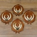 Wildschweinwaffen (Sus scrofa) 4 Stück Keilerwaffen...