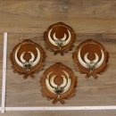 Wildschweinwaffen (Sus scrofa) 4 Stück Keilerwaffen...