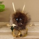 Wolpertinger Wolpi Präparat Mini auf Holz Edelweiss...