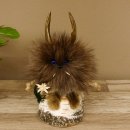 Wolpertinger Wolpi Präparat Mini auf Holz Edelweiss...