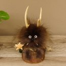 Wolpertinger Wolpi Präparat Mini auf Holz Edelweiss...